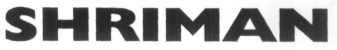 Shriman (device Of Heavy Character) Device mark 1610184 Trademark