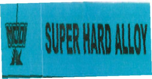 Modi Super Hard Alloy (label) Device mark 2168980 Trademark