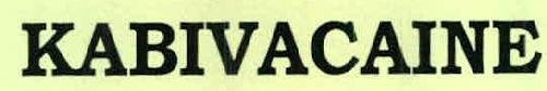 Kabivacaine Device mark 2353054 Trademark