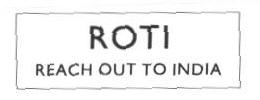 Roti Reach Out To India (label) Device mark 1665134 Trademark