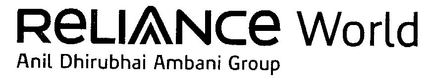 Reliance World (letter Written In Special Form) Device mark 1497782 Trademark