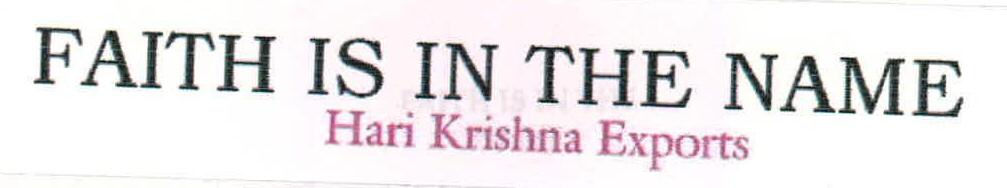 Faith Is In The Name Device mark 2209156 Trademark