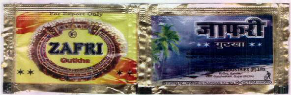 Zafri Gutkha Device mark 2837688 Trademark