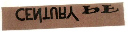 Century Pf (label) Device mark 846984 Trademark