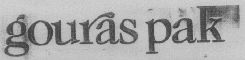 Gouras Pak (label) Device mark 1495825 Trademark