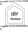 Sbp Rainbow (dev) (label) Device mark 1675483 Trademark