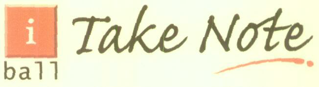 I Ball Take Note (label) Device mark 1625224 Trademark