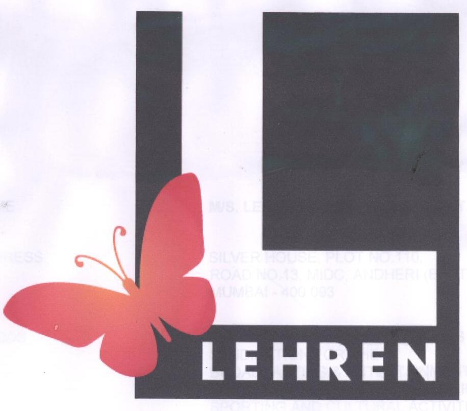 L E H R E N (device) Device mark 1645715 Trademark