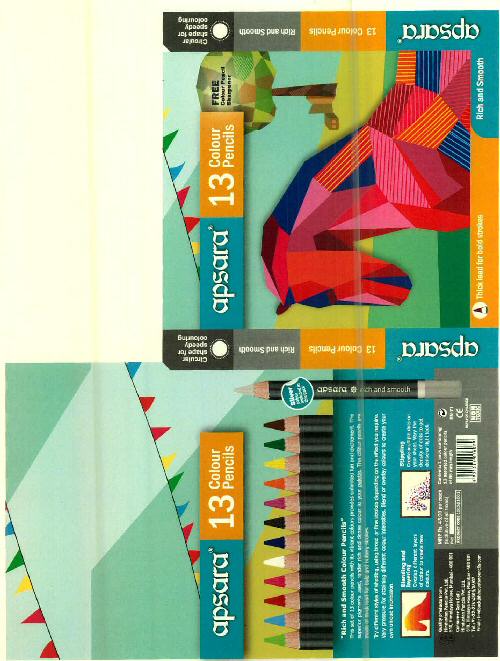 Apsara 13 Colour Pencils Device mark 2749354 Trademark