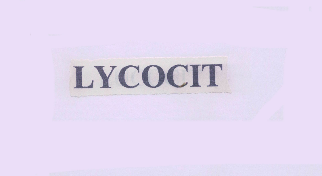Lycocit (label) Device mark 1671574 Trademark