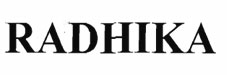 Radhika Device mark 1840087 Trademark