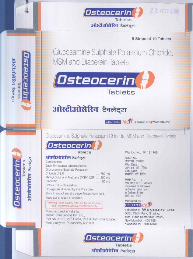 Osteocerin Device mark 1746602 Trademark