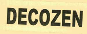 Decozen (lable) Device mark 1217417 Trademark