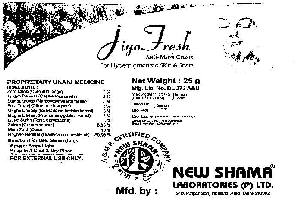 Jiyo Fresh (label) Device mark 1959181 Trademark