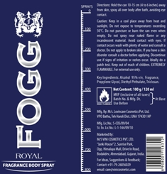 Fogg Fragrance Body Spray - Royal Device mark 2264432 Trademark