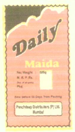 Daily Maida (label) Device mark 1618192 Trademark