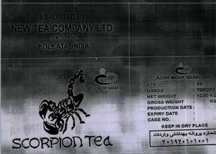 Scorpion Tea Device mark 2025601 Trademark