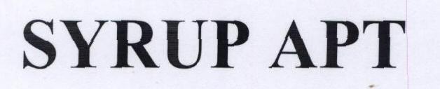 Syrup Apt With Device Device mark 1759062 Trademark