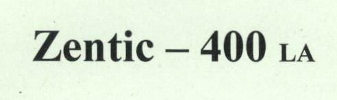 Zentic - 400 La (label) Device mark 1682890 Trademark