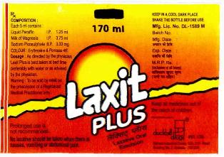 Laxit Plus (label) Device mark 2622566 Trademark