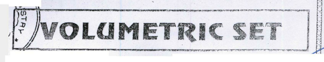 Volumetric Set Device mark 962739 Trademark