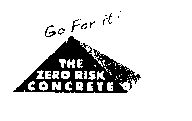 The Zero Risk Concrete With Label Device mark 1477842 Trademark