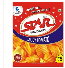 Star 555 Potato Chips Saucy Tomato Device mark 2794544 Trademark