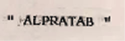 "alpratab" Device mark 679171 Trademark