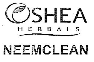 Oshea Herbals Neemclean (label) Device mark 2191773 Trademark