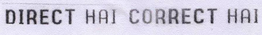 Direct Hai Correct Hai (label) Device mark 1715064 Trademark