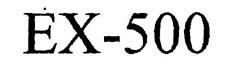 Ex - 500 Device mark 1104990 Trademark