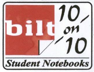 Bilt 10 On 10 Student Notebooks With Label Device mark 1705998 Trademark