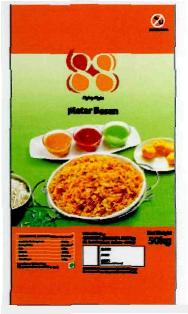 88, Matar Besan (device Of Plate Containing Snacks) Device mark 2757210 Trademark