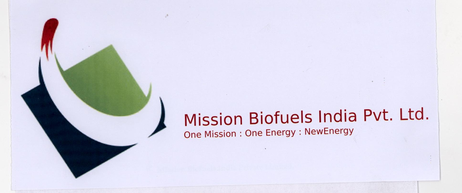 Mission Biofuels India Pvt.ltd ( Label ) Device mark 1781027 Trademark