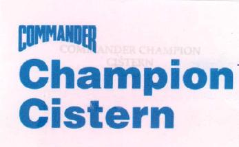 Commander Champion Cistern Device mark 2232571 Trademark