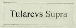 Tularevs Supra Device mark 1722924 Trademark