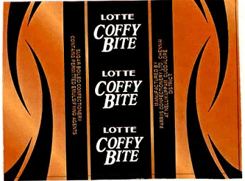 Lotte Coffy Bite (label) Device mark 1364711 Trademark