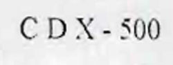 Cdx-500 Device mark 860727 Trademark