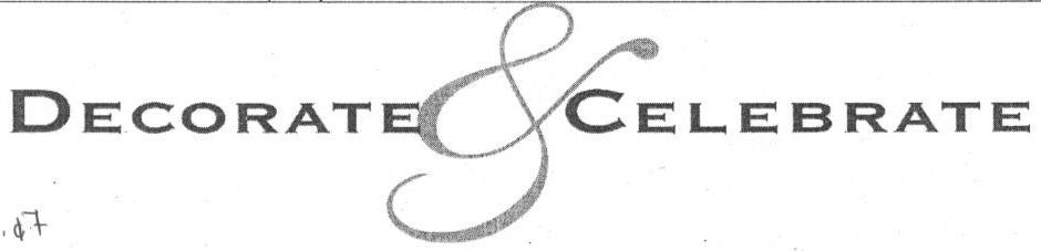 Decorate & Celebrate Device mark 1633962 Trademark