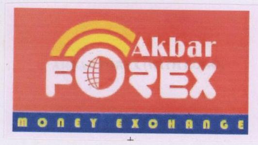 Akbar Forex (label) Device mark 1684707 Trademark