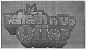 Refresh N Up Offer (label) Device mark 2825010 Trademark