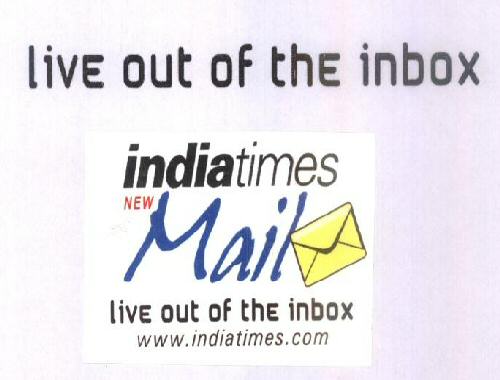 India Times New Mail Live Out Of The Inbox (label) Device mark 1583966 Trademark