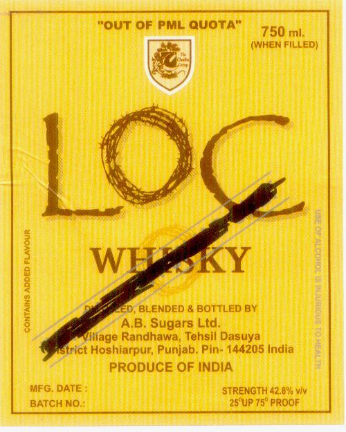 Loc Whisky (label) Device mark 1358273 Trademark