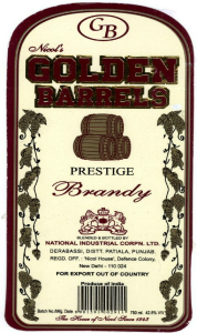 Golden Barrels With Label Device mark 1475532 Trademark
