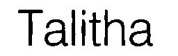 Talitha (label) Device mark 1420862 Trademark