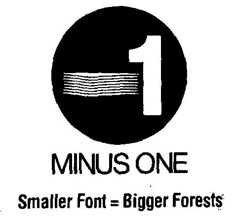Minus One Smaller Font=bigger Forests (device) Device mark 2262655 Trademark