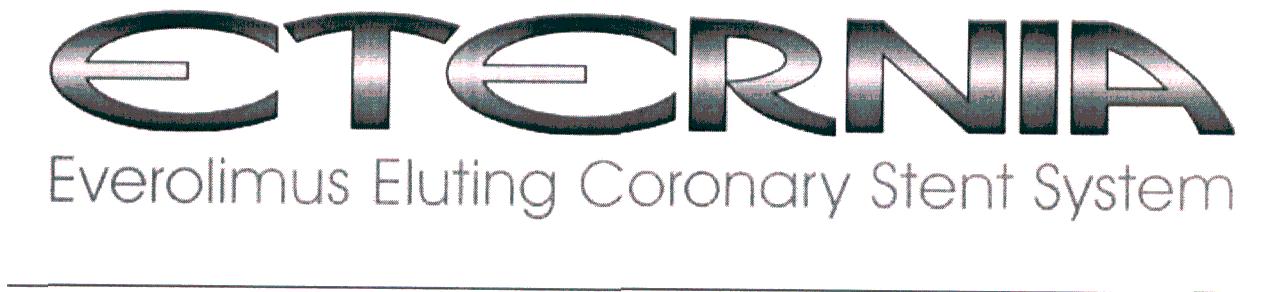 Enternia Everolimus Eluting Coronary Stent System Device mark 1927297 Trademark