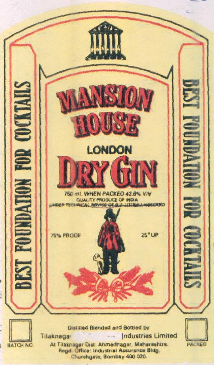 Mansion House Device mark 612193 Trademark