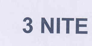 3 Nite (label) Device mark 1739446 Trademark