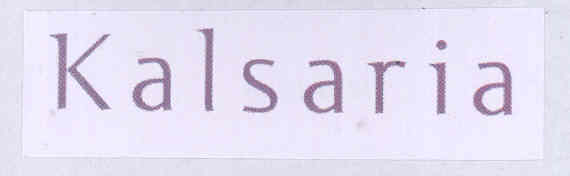 Kalsaria Device mark 1745510 Trademark